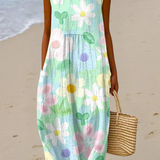 Erin | Vestido Midi Flor de Pastel