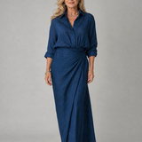 Donnabelle™ | Vestido Maxi de Manga Larga con Cierre Frontal