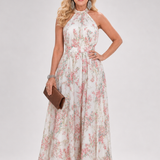 Donnabelle™ | Vestido Midi de Falda Fluida con Estampado Floral