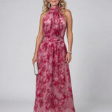 Donnabelle™ | Vestido Midi de Cuello Halter Suave