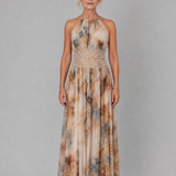 Donnabelle™ | Vestido Maxi de Encaje con Cuello Halter