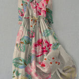 Livia - Vestido Floral Elegante de Manga Corta
