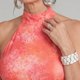 Donnabelle™ | Vestido Maxi con Escote Halter y Patrón Impreso