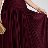Donnabelle™ | Vestido Midi Sin Mangas con Pliegues en V