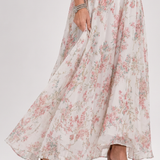 Donnabelle™ | Vestido Midi de Falda Fluida con Estampado Floral