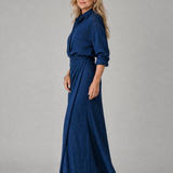 Donnabelle™ | Vestido Maxi de Manga Larga con Cierre Frontal