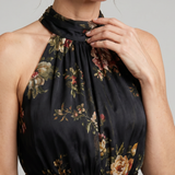 Donnabelle™ | Vestido Midi de Cuello Halter Floral