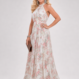 Donnabelle™ | Vestido Midi de Falda Fluida con Estampado Floral