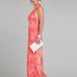 Donnabelle™ | Vestido Maxi con Escote Halter y Patrón Impreso