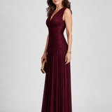 Donnabelle™ | Vestido Midi Sin Mangas con Pliegues en V