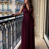 Donnabelle™ | Vestido Midi Sin Mangas con Pliegues en V