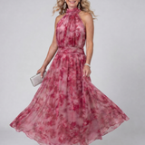 Donnabelle™ | Vestido Midi de Cuello Halter Suave