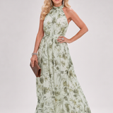 Donnabelle™ | Vestido Midi de Falda Fluida con Estampado Floral