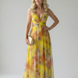 Donnabelle™ | Vestido Maxi de Manga Corta