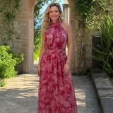 Donnabelle™ | Vestido Midi de Cuello Halter Suave