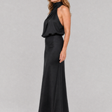 Donnabelle™ | Vestido midi sin mangas con cuello drapeado