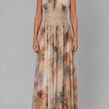 Doña Carmen™ | Vestido Maxi con Escote Halter y Cintura de Encaje