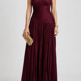 Doña Carmen™ | Vestido midi sin mangas con pliegues en V