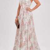 Doña Carmen™ | Vestido Midi de Falda Fluida con Estampado Floral