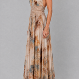Doña Carmen™ | Vestido Maxi con Escote Halter y Cintura de Encaje