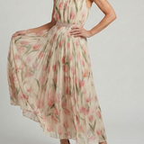 Doña Carmen™ | Vestido Midi Floral con Cuello Halter