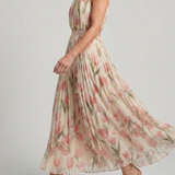 Doña Carmen™ | Vestido Midi Floral con Cuello Halter