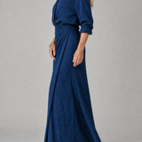 Doña Carmen™ | Vestido Maxi de Manga Larga con Cierre Frontal