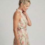 Donnabelle™ | Vestido Midi Floral con Cuello Halter